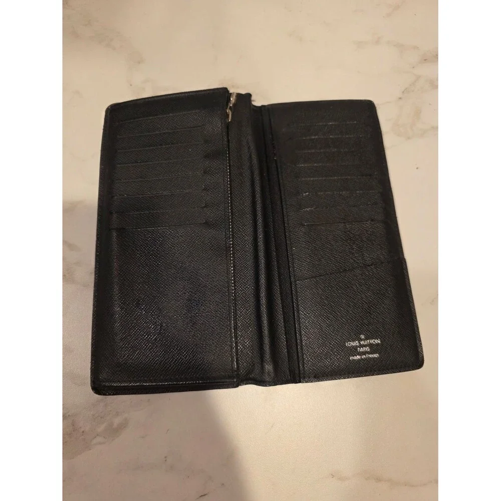 Louis Vuitton Damier Graphite Long Wallet Black Gray Made in France